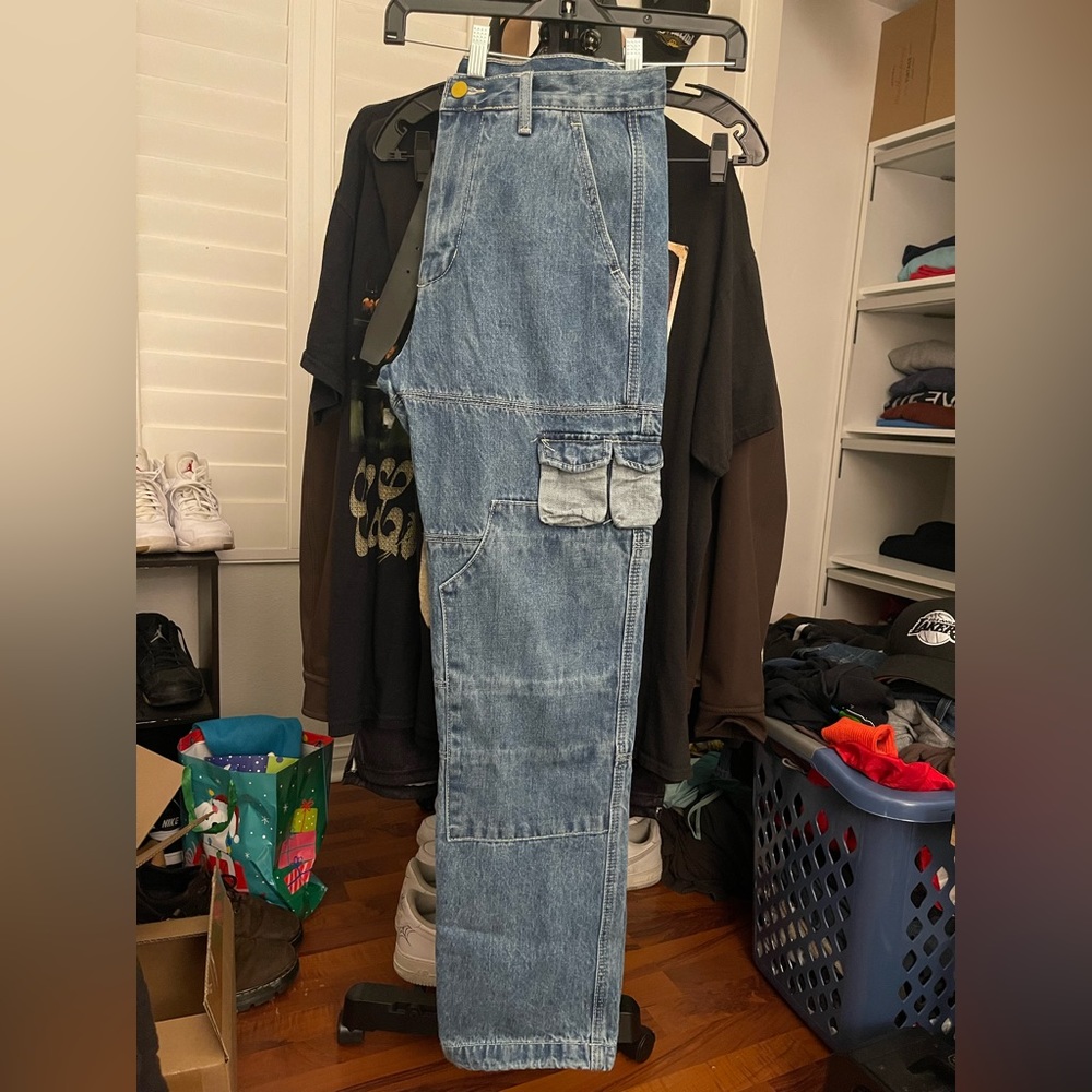 V244 Cargo Baggy Denim “Blue”